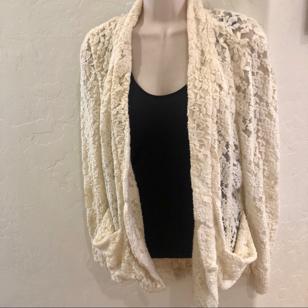 Free People lace cardigan
